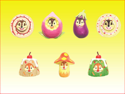Detail Picture for FULL SET OF 7PC DISNEY CHIP AND DALE FIGURE COLLECTION SERIES 2