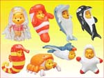 Click for FULL SET OF 8PC WINNIE THE POOH PEEK-A-POOH FIGURE SERIES 7 SEA COLLECTION Detail