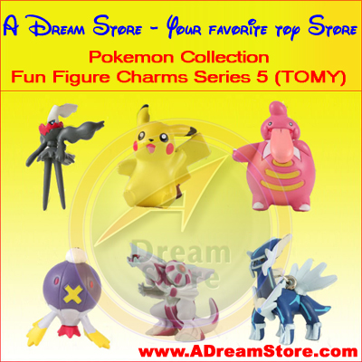 Detail Picture for FULL SET OF 6PC THE POKEMON FUN FIGURE CHARMS COLLECTION SERIES 5 BY TOMY