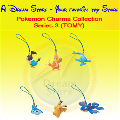 Detail Picture for FULL SET OF 6PC THE POKEMON CHARMS COLLECTION 3 BY TOMY
