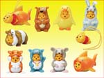 Click for FULL SET OF 8PC WINNIE THE POOH Peek-A-Pooh FIGURE COLLECTION SERIES 6 Detail