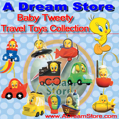 Detail Picture for FULL SET OF 11PC TWEETY TRAVEL TOYS FIGURE COLLECTION