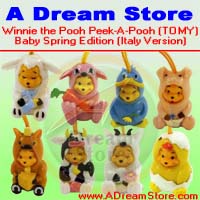 Picture for FULL SET OF 8PC WINNIE THE POOH Peek-A-Pooh baby spring FIGURE COLLECTION Italy Verison