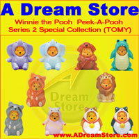 click for FULL SET OF 10PC WINNIE THE POOH PEEK-A-POOH FIGURE COLLECTION SERIES 2 SPECIAL REPRODUCTION detail