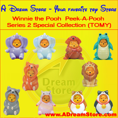 Detail Picture for FULL SET OF 10PC WINNIE THE POOH PEEK-A-POOH FIGURE COLLECTION SERIES 2 SPECIAL REPRODUCTION